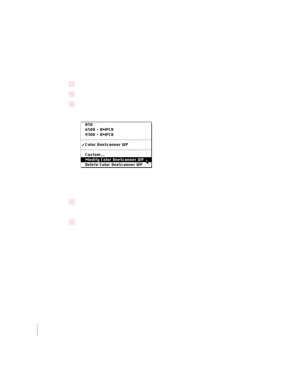 Modifying a white point | Apple AppleVision monitors (OS 7.1) User Manual | Page 30 / 68