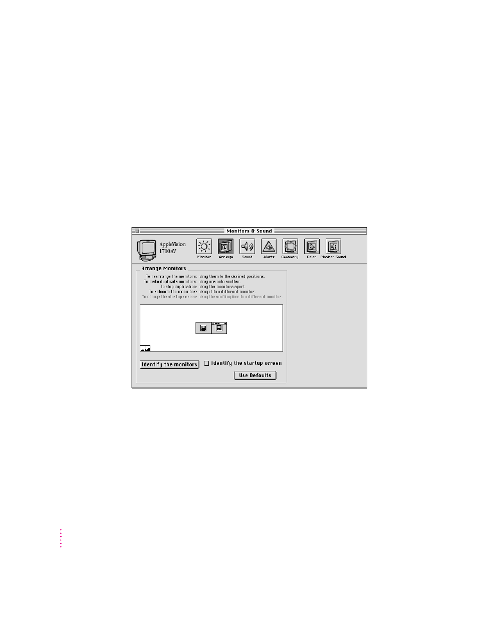 Using more than one monitor | Apple AppleVision monitors (OS 7.1) User Manual | Page 6 / 68