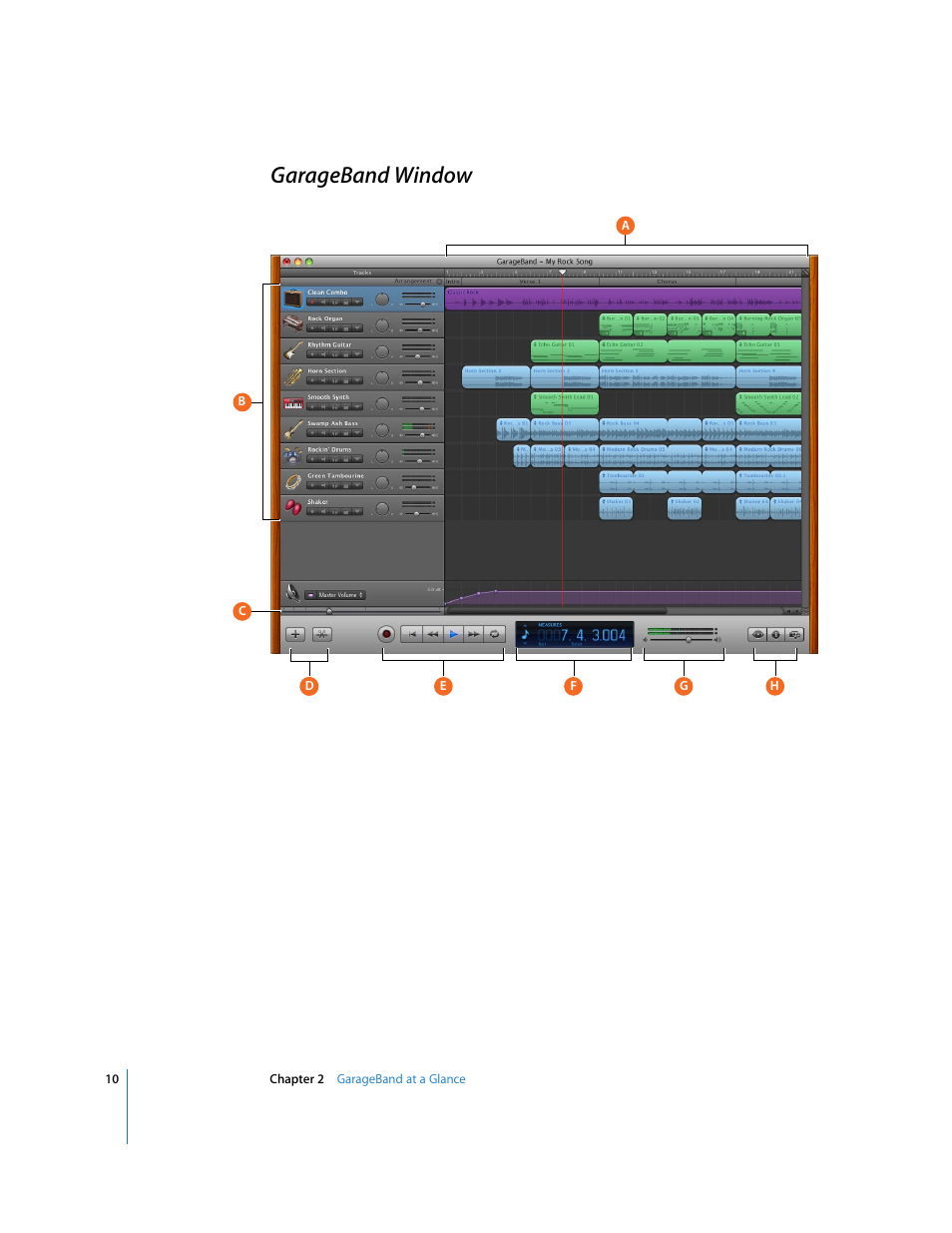 Garageband window | Apple GarageBand '09 User Manual | Page 10 / 122