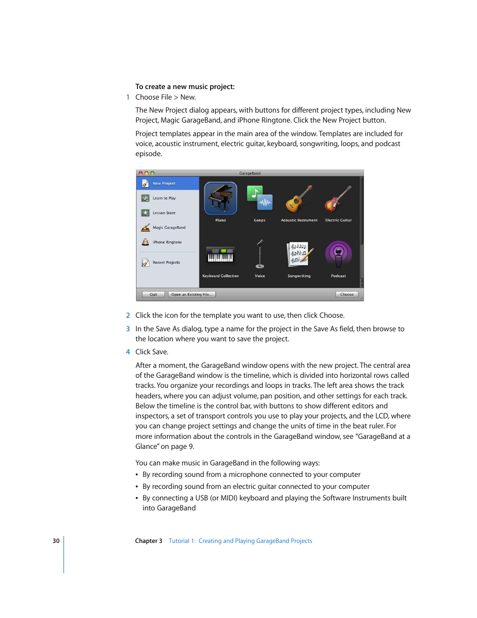 Apple GarageBand '09 User Manual | Page 30 / 122