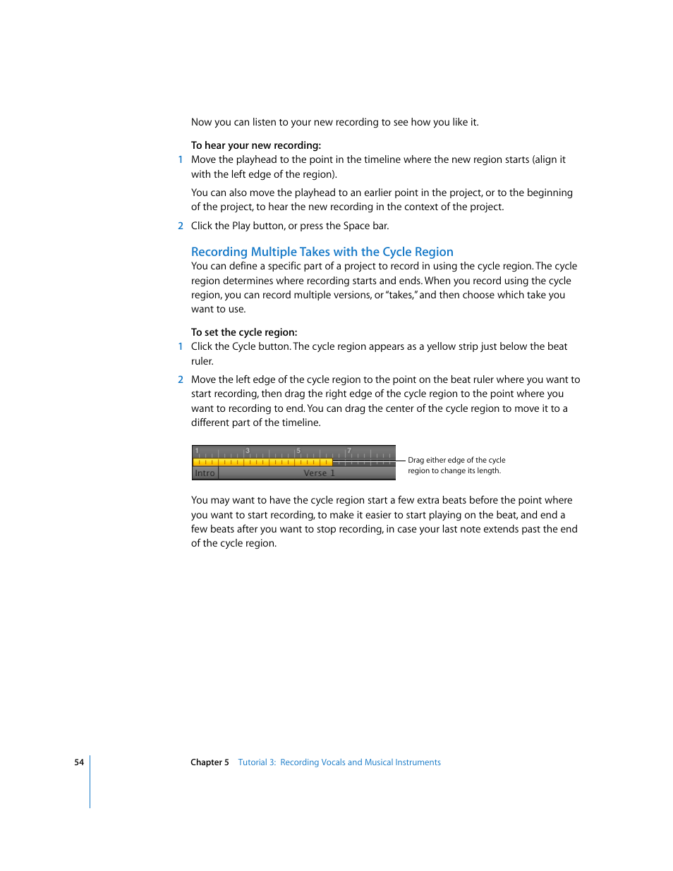 Apple GarageBand '09 User Manual | Page 54 / 122
