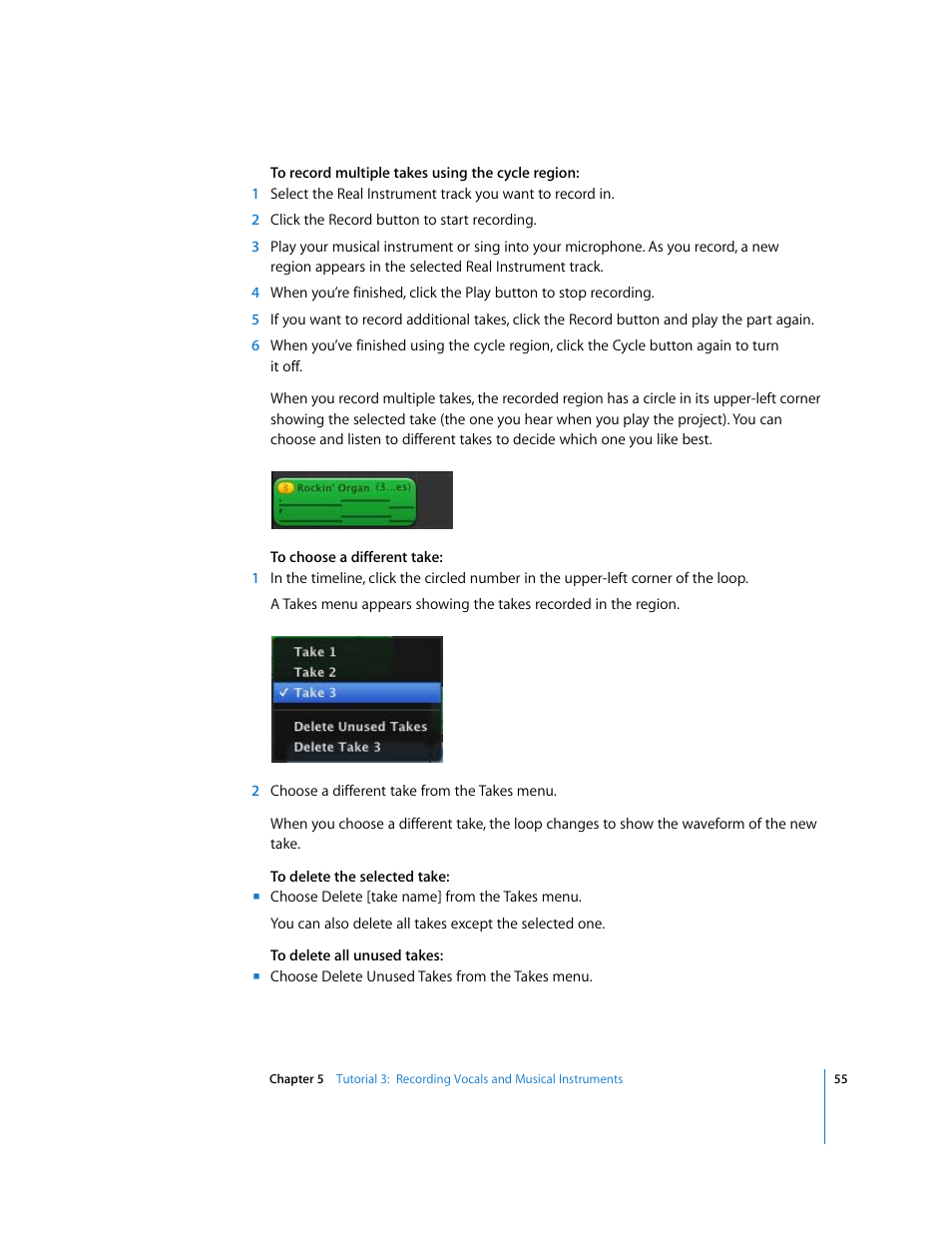 Apple GarageBand '09 User Manual | Page 55 / 122