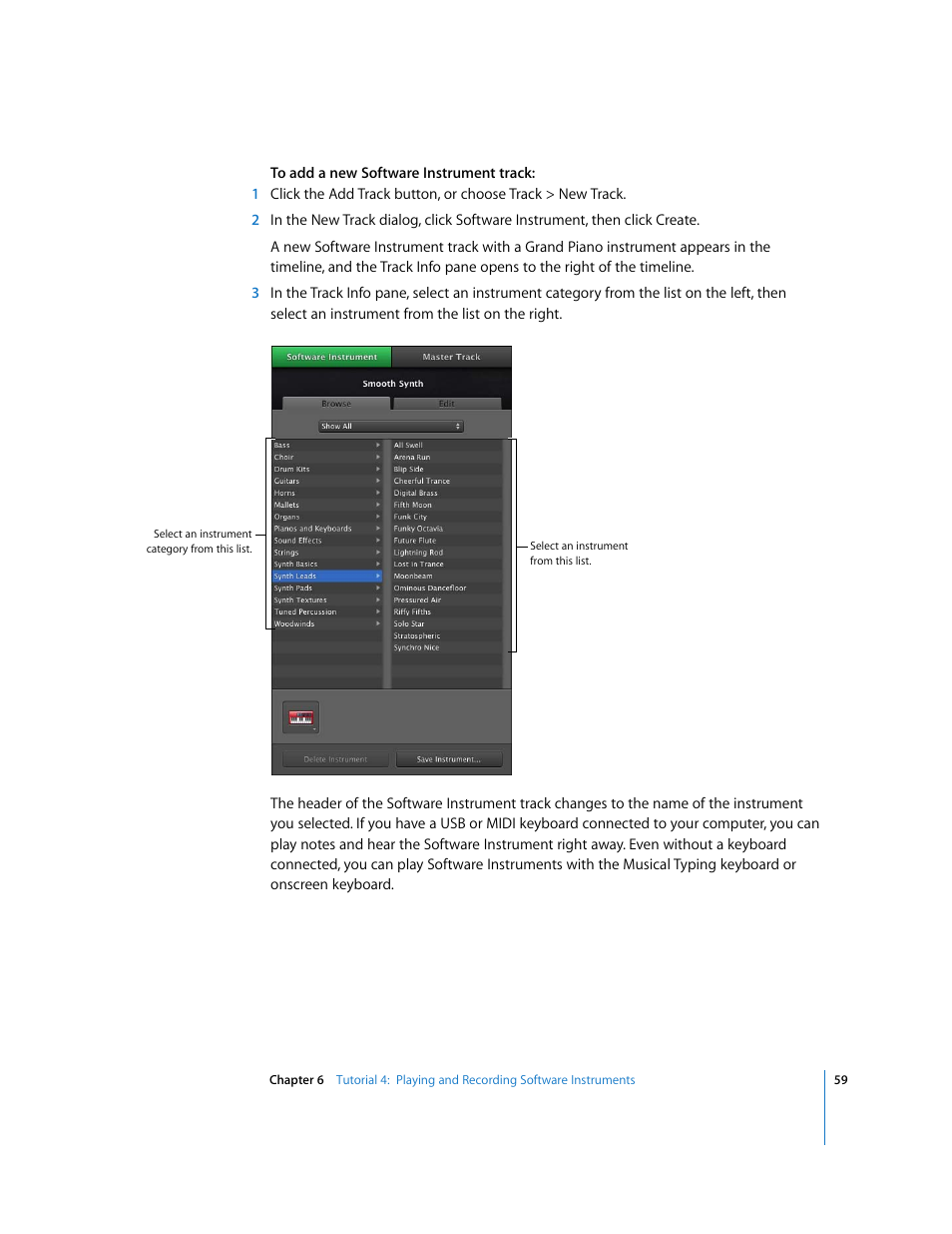 Apple GarageBand '09 User Manual | Page 59 / 122