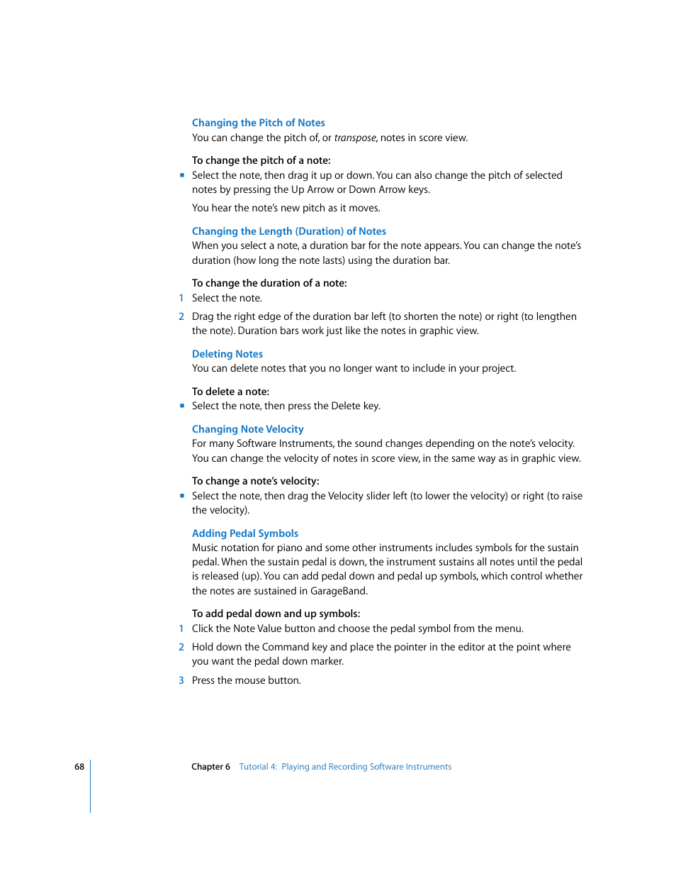 Apple GarageBand '09 User Manual | Page 68 / 122