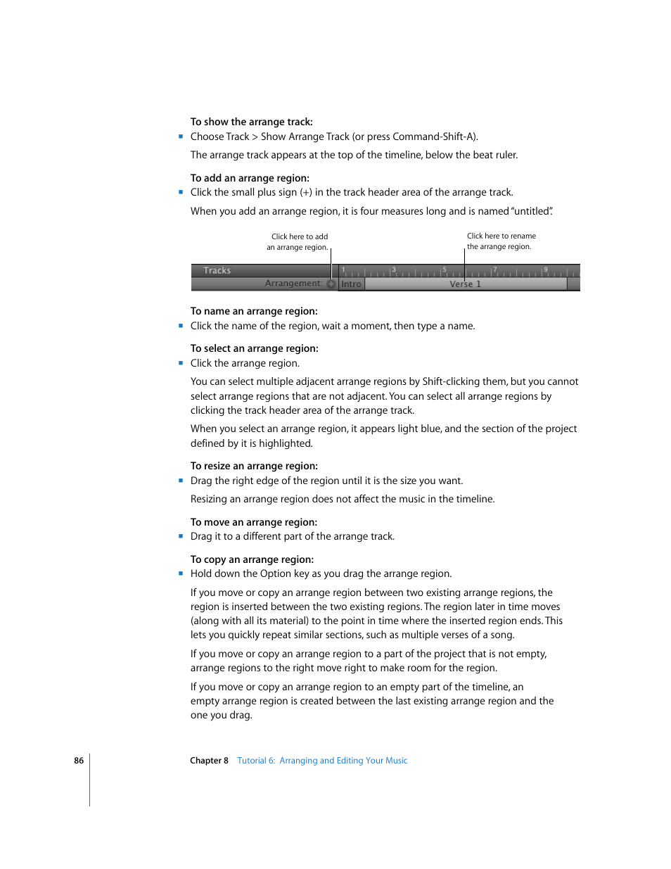 Apple GarageBand '09 User Manual | Page 86 / 122