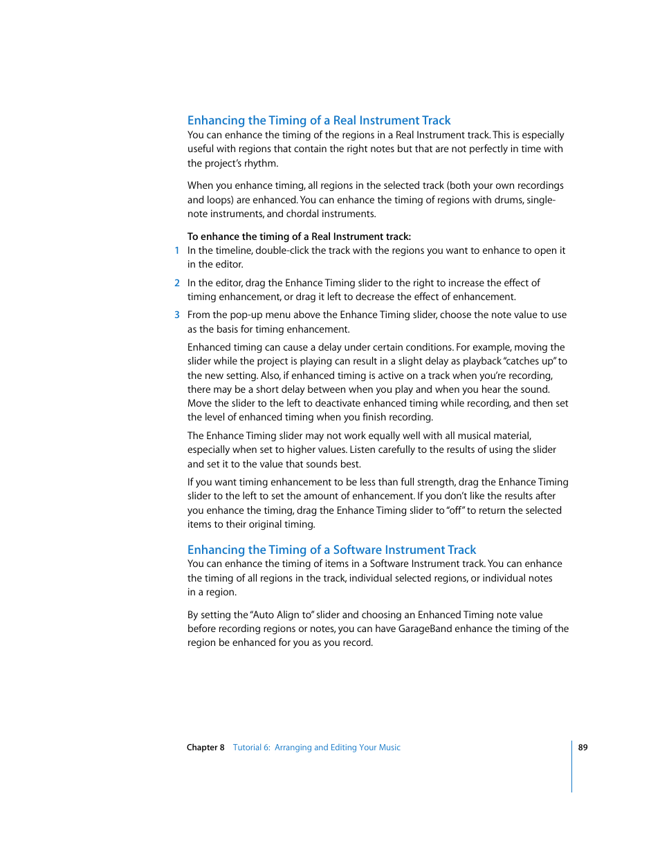 Apple GarageBand '09 User Manual | Page 89 / 122