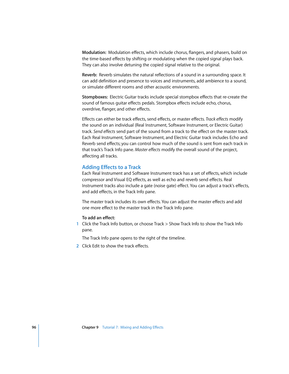 Apple GarageBand '09 User Manual | Page 96 / 122