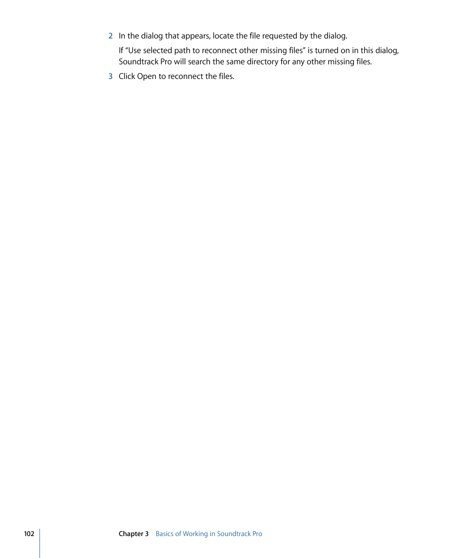 Apple Soundtrack Pro 3 User Manual | Page 102 / 542