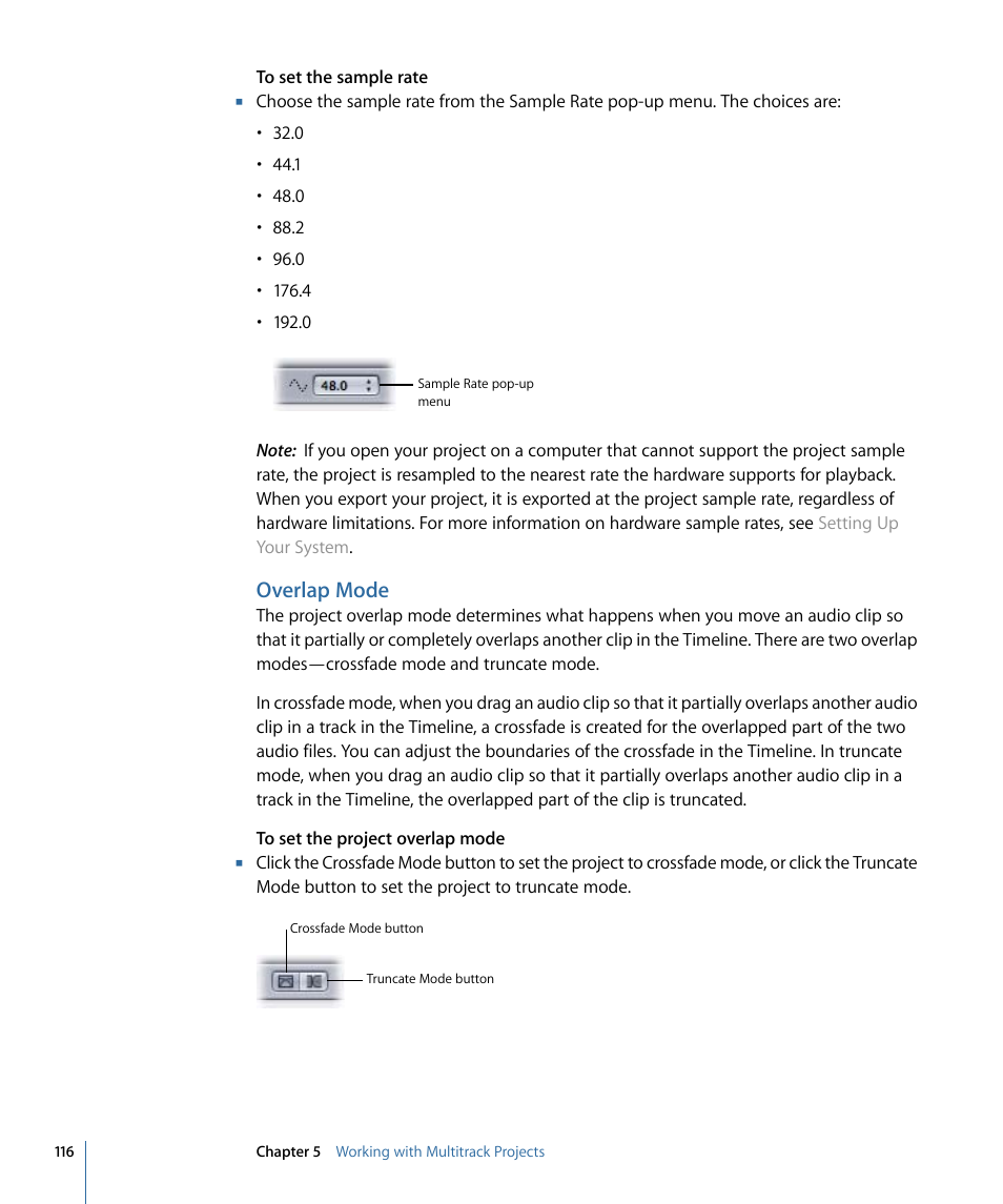 Overlap mode | Apple Soundtrack Pro 3 User Manual | Page 116 / 542