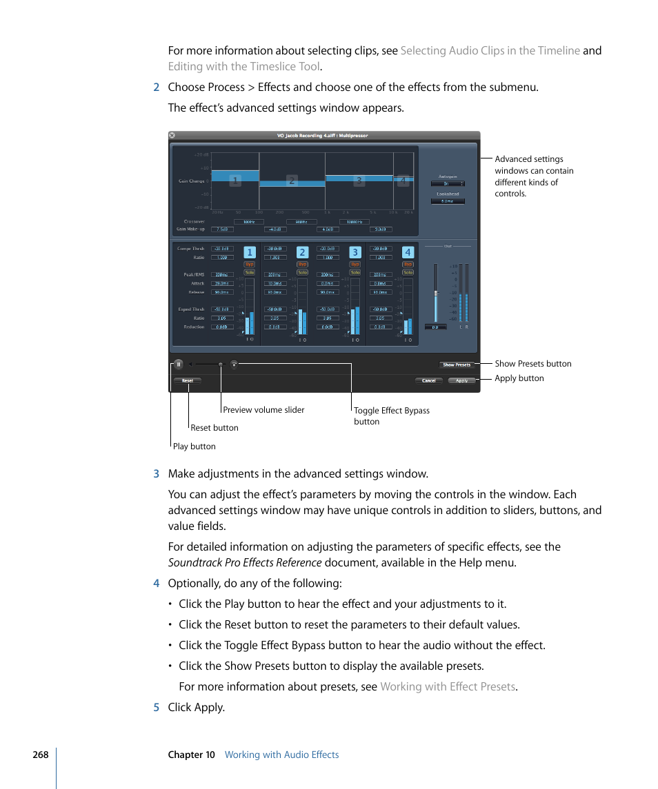 Apple Soundtrack Pro 3 User Manual | Page 268 / 542