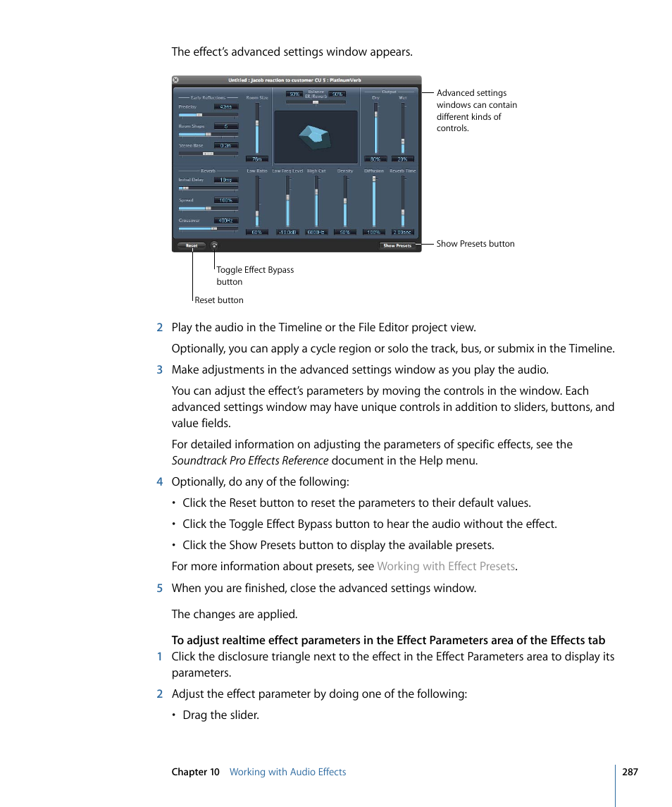 Apple Soundtrack Pro 3 User Manual | Page 287 / 542