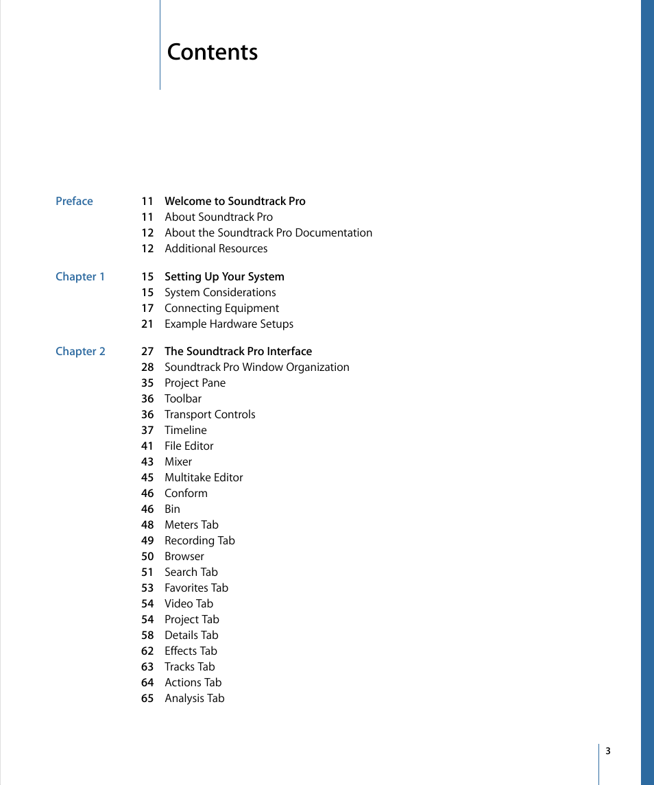 Apple Soundtrack Pro 3 User Manual | Page 3 / 542