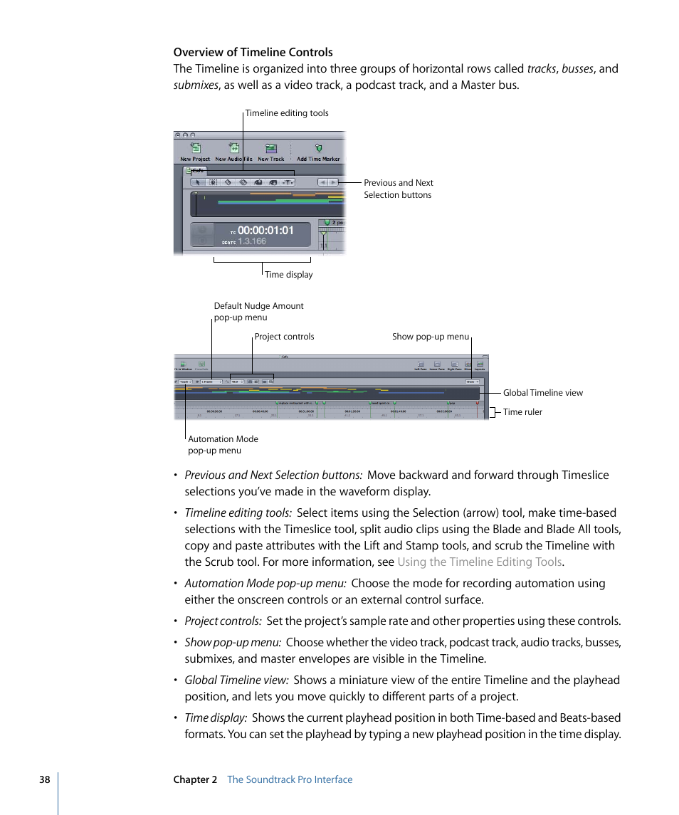 Apple Soundtrack Pro 3 User Manual | Page 38 / 542