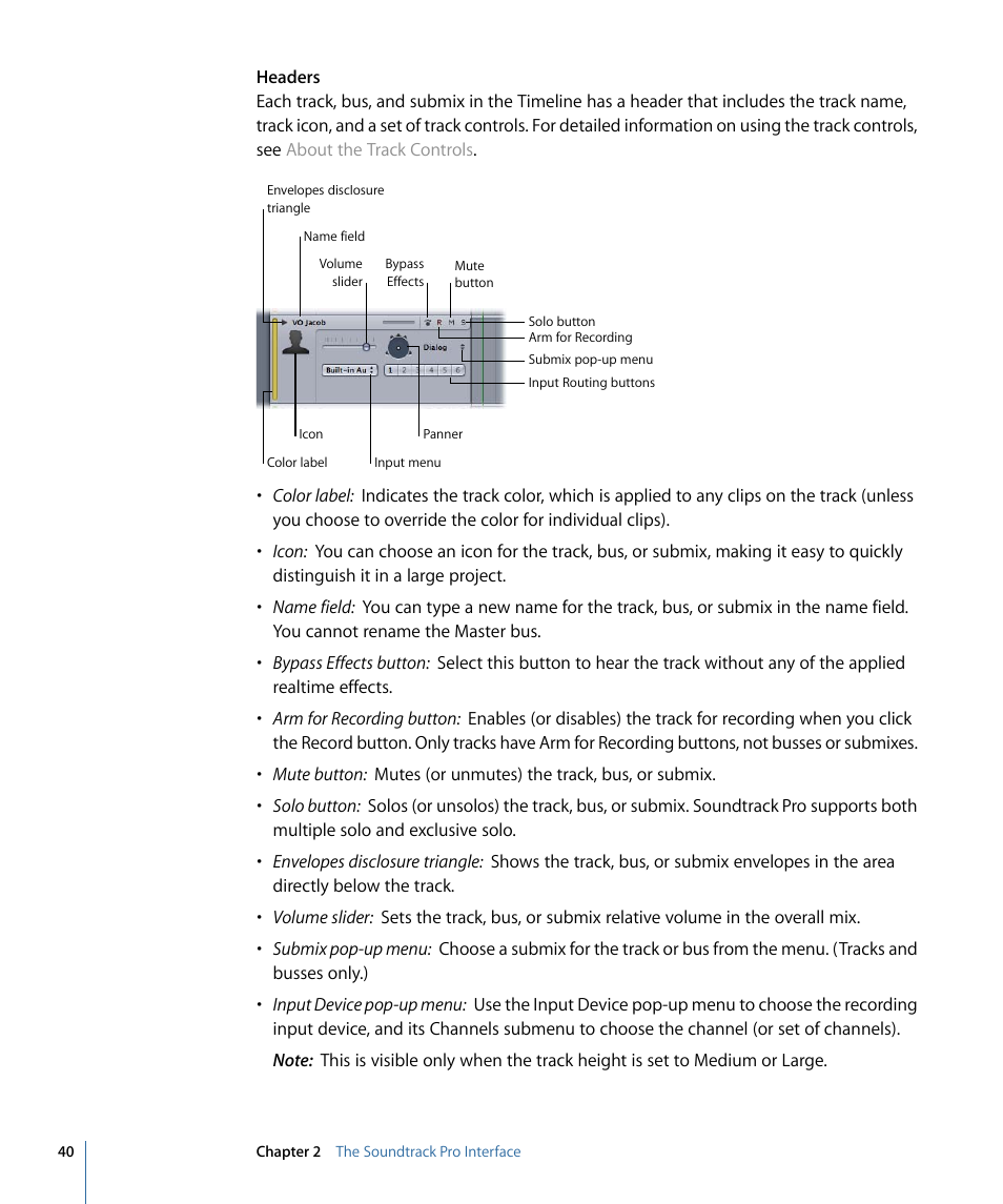 Headers | Apple Soundtrack Pro 3 User Manual | Page 40 / 542