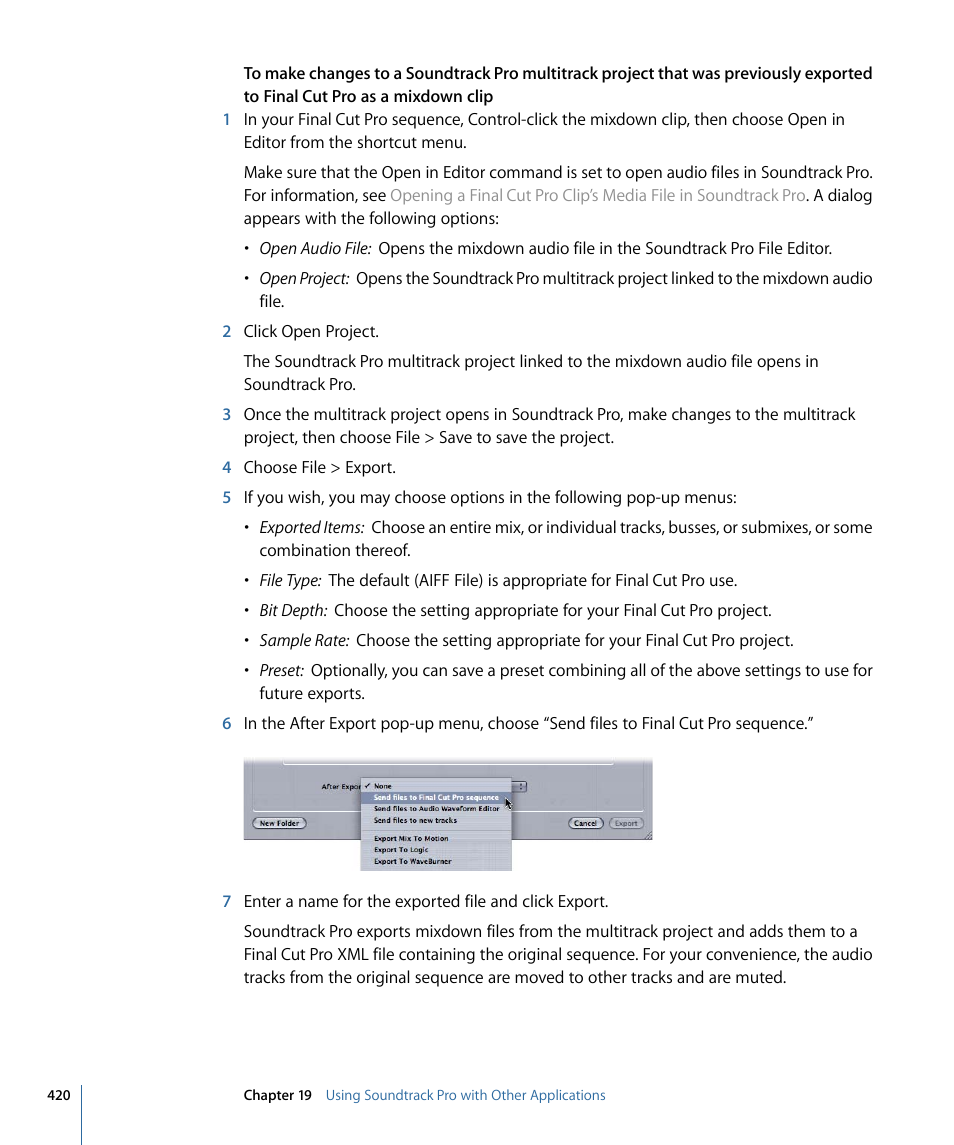 Apple Soundtrack Pro 3 User Manual | Page 420 / 542