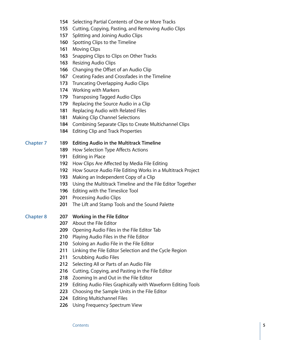 Apple Soundtrack Pro 3 User Manual | Page 5 / 542