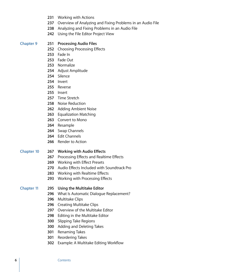 Apple Soundtrack Pro 3 User Manual | Page 6 / 542