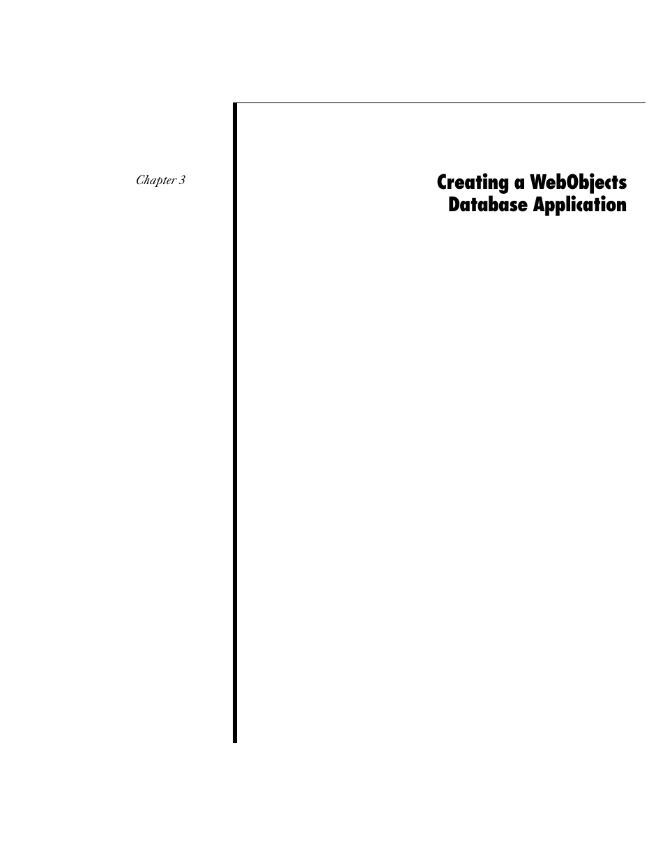 Creating a webobjects database application, Creating a webobjects, Database application 59 | Apple WebObjects 3.5 User Manual | Page 59 / 120