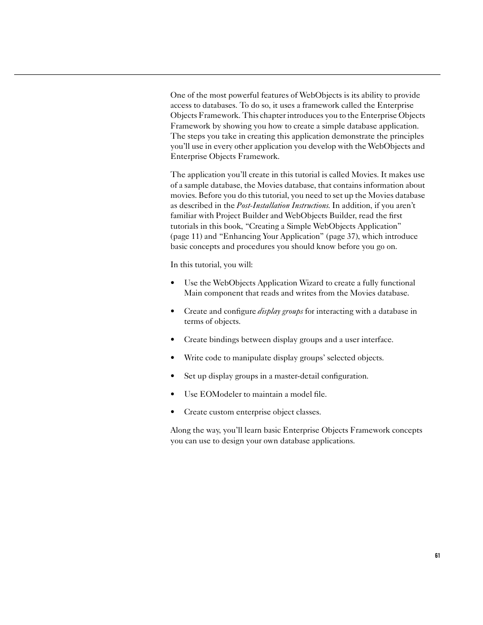 Apple WebObjects 3.5 User Manual | Page 61 / 120