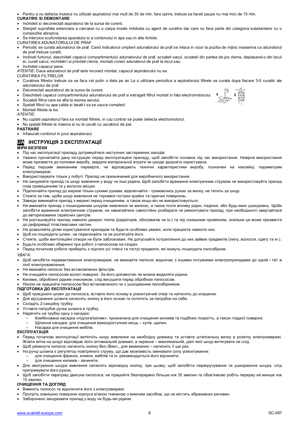 Scarlett SC-087 User Manual | Page 8 / 16
