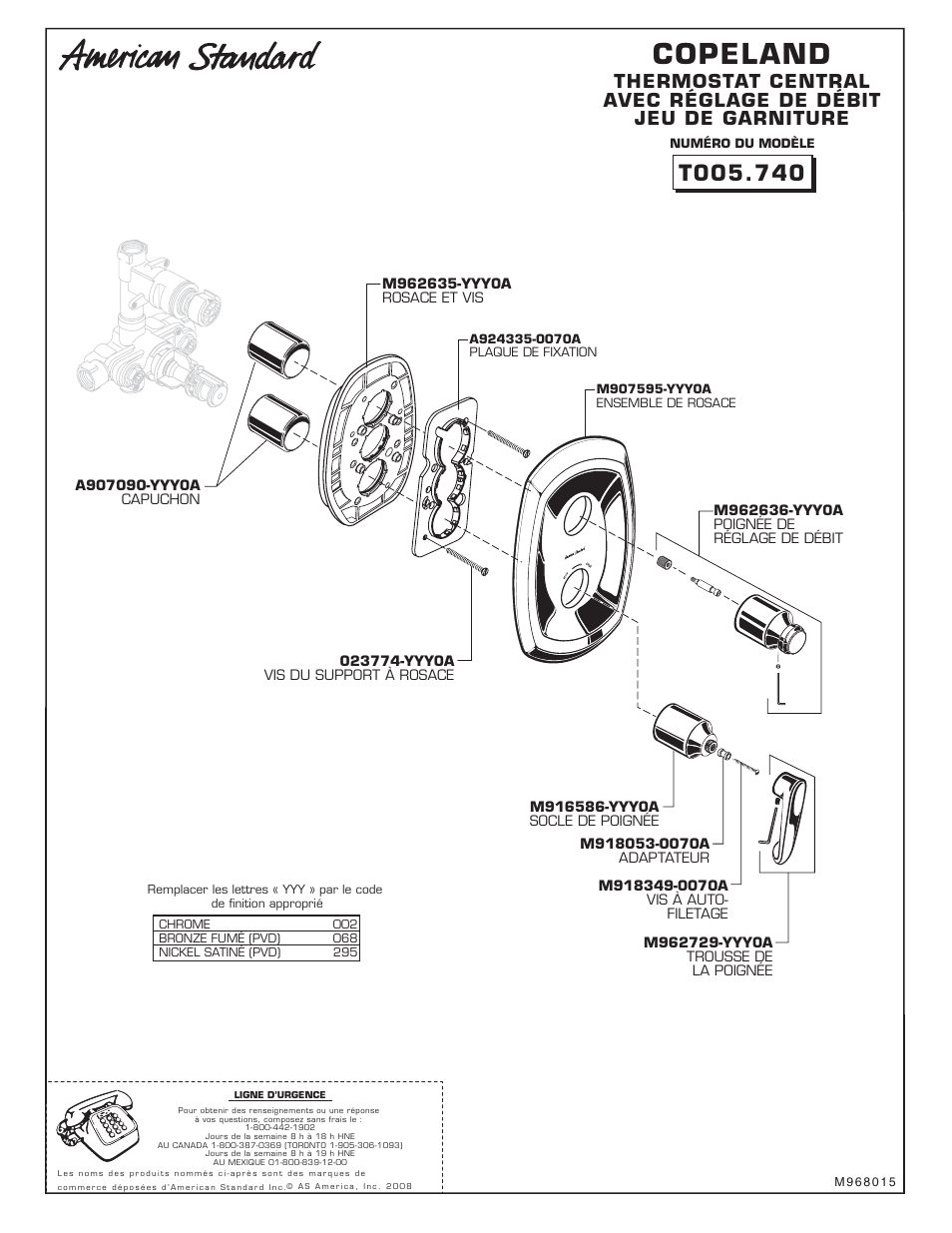 Copeland | American Standard Copeland T005740 User Manual | Page 8 / 12