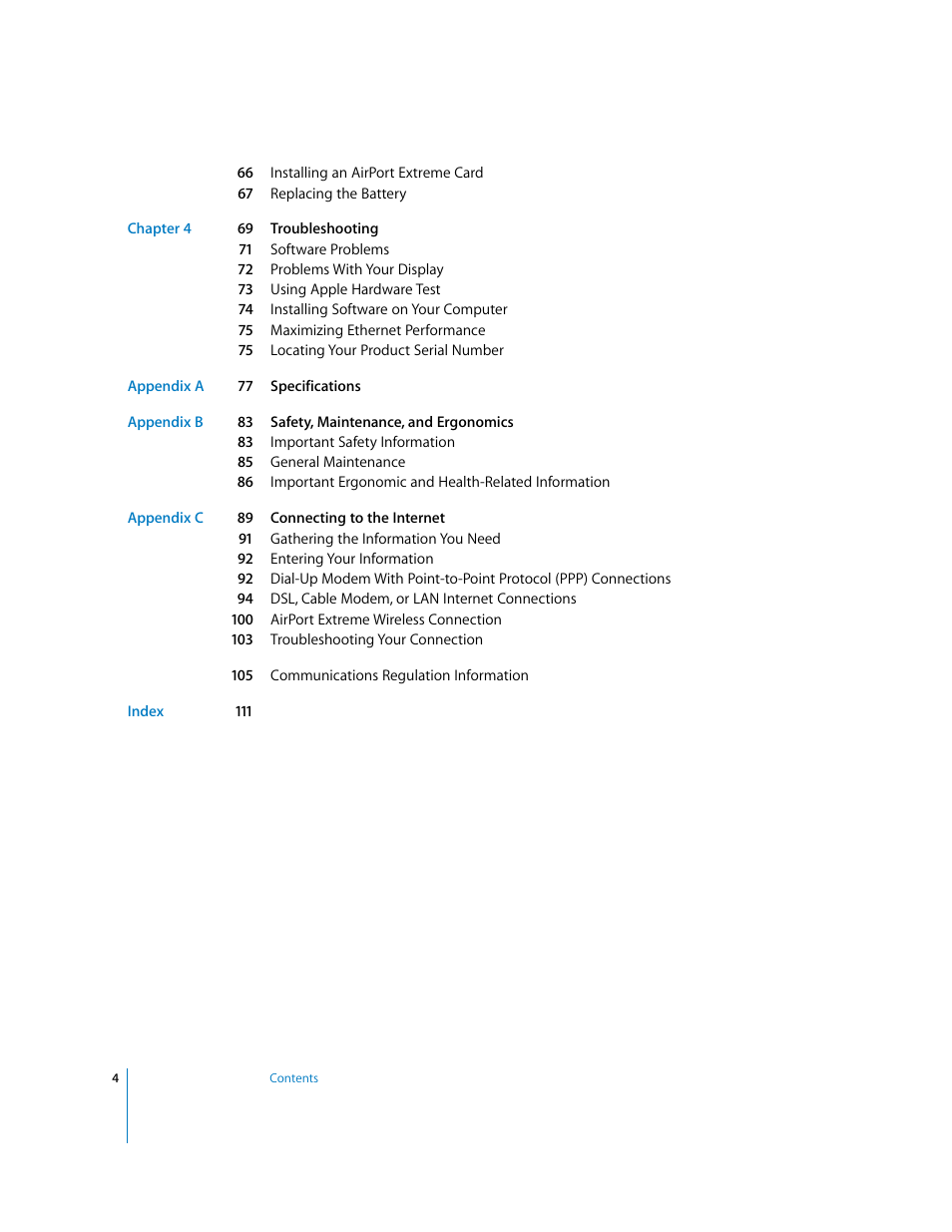 Apple Power Mac G5 (Late 2004) User Manual | Page 4 / 112