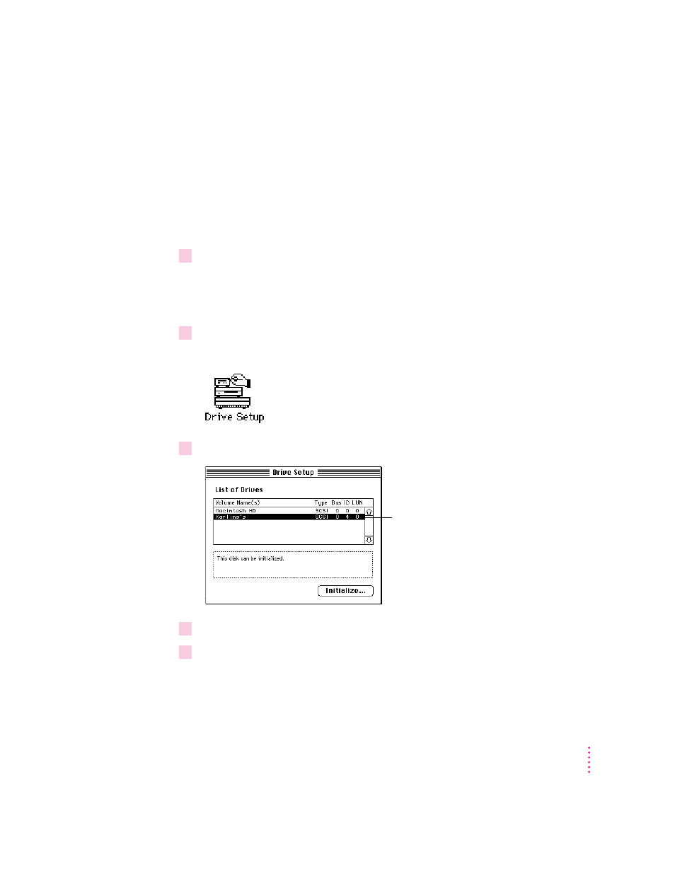 How to initialize a hard disk | Apple Power Macintosh 7600/132 Series User Manual | Page 105 / 176