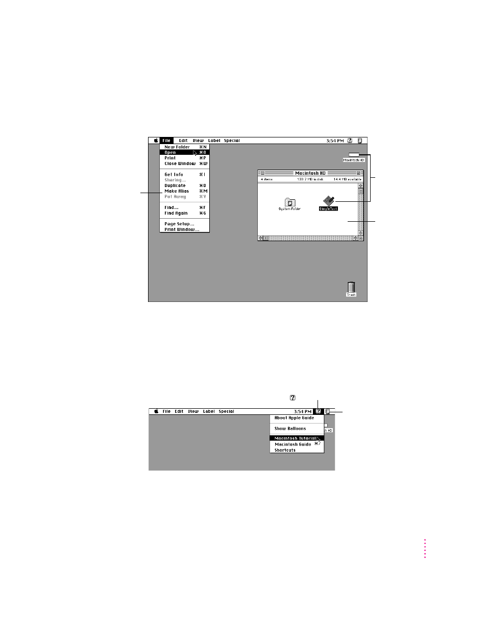 Reviewing the basics, Menus | Apple Power Macintosh 7600/132 Series User Manual | Page 19 / 176