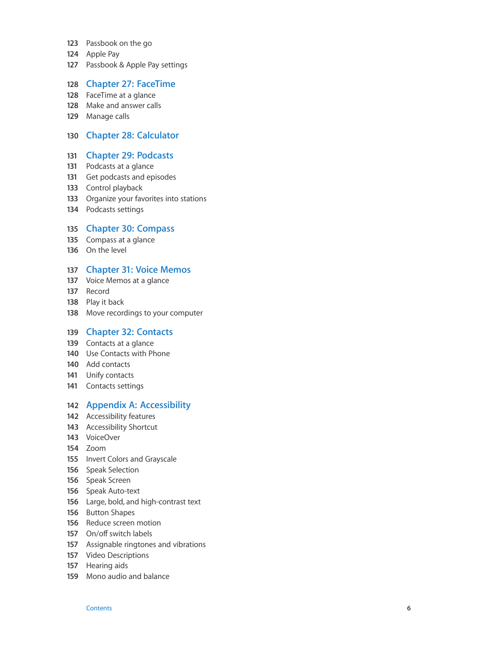 Apple iPhone iOS 8.1 User Manual | Page 6 / 184