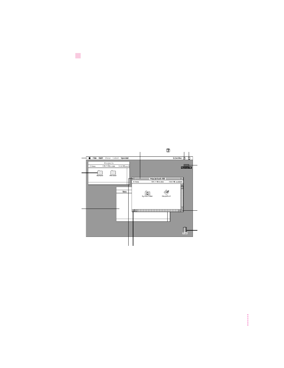 Reviewing the basics | Apple Power Macintosh 5200/75 LC User Manual | Page 22 / 124