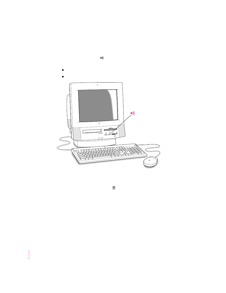 Using the sound control buttons on your computer | Apple Power Macintosh 5200/75 LC User Manual | Page 40 / 124