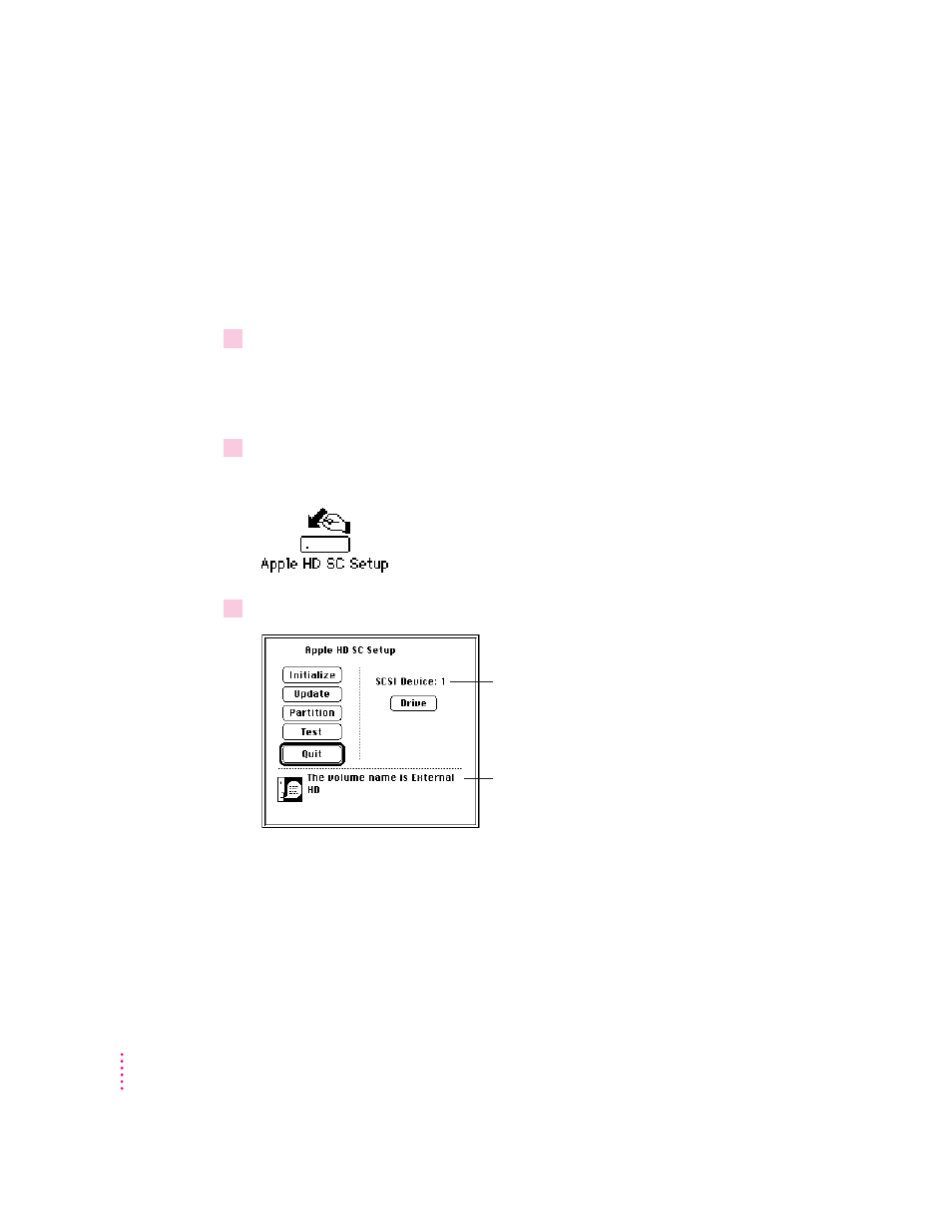 Testing an external scsi hard disk | Apple Power Macintosh 5200/75 LC User Manual | Page 73 / 124