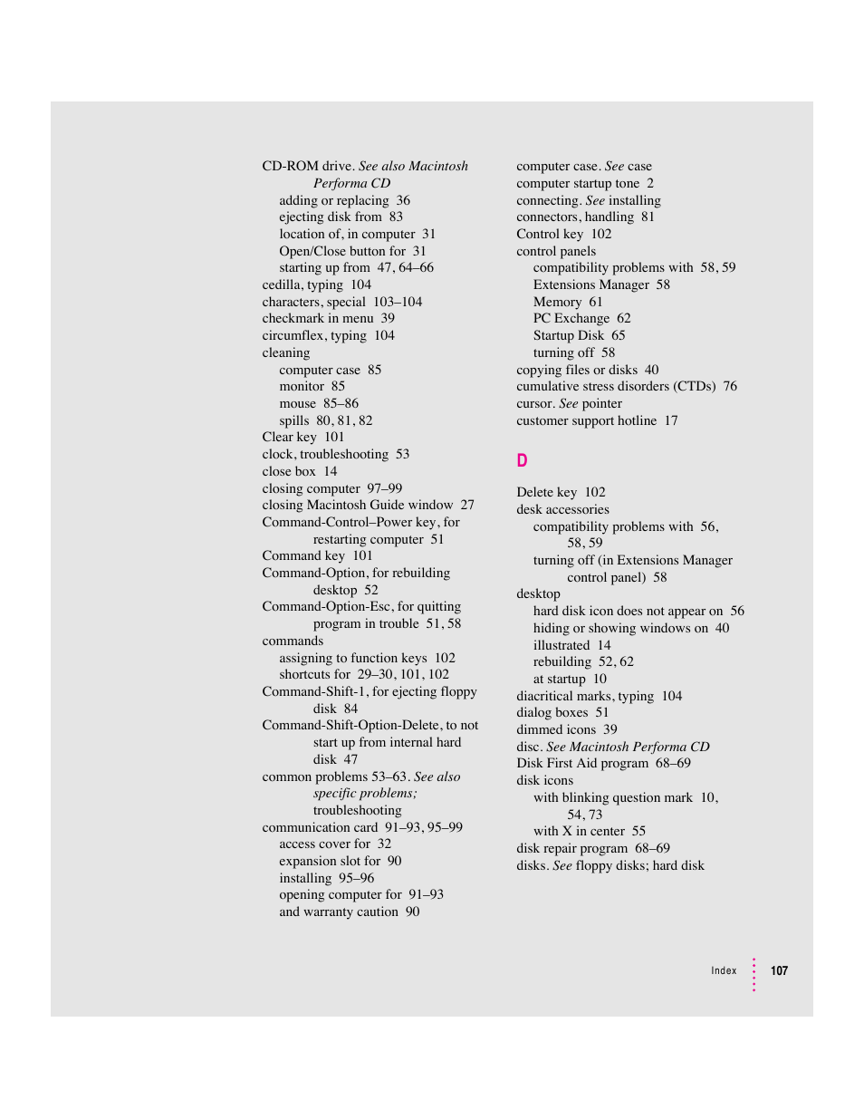 Apple Macintosh Performa 600 Series User Manual | Page 113 / 122