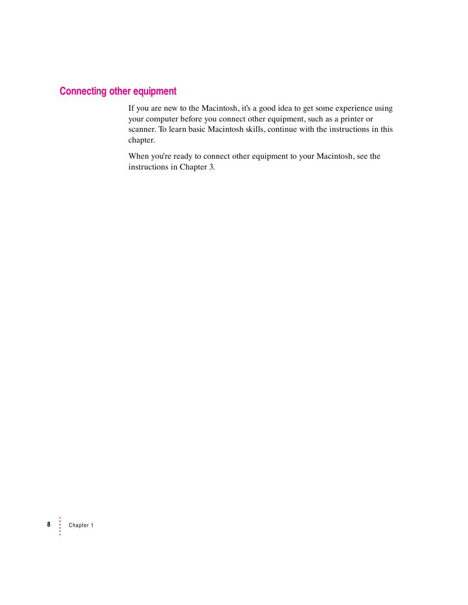 Connecting other equipment | Apple Macintosh Performa 600 Series User Manual | Page 16 / 122