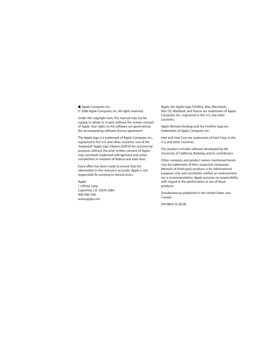 Apple Xserve Intel (Late 2006) User Manual | Page 2 / 29