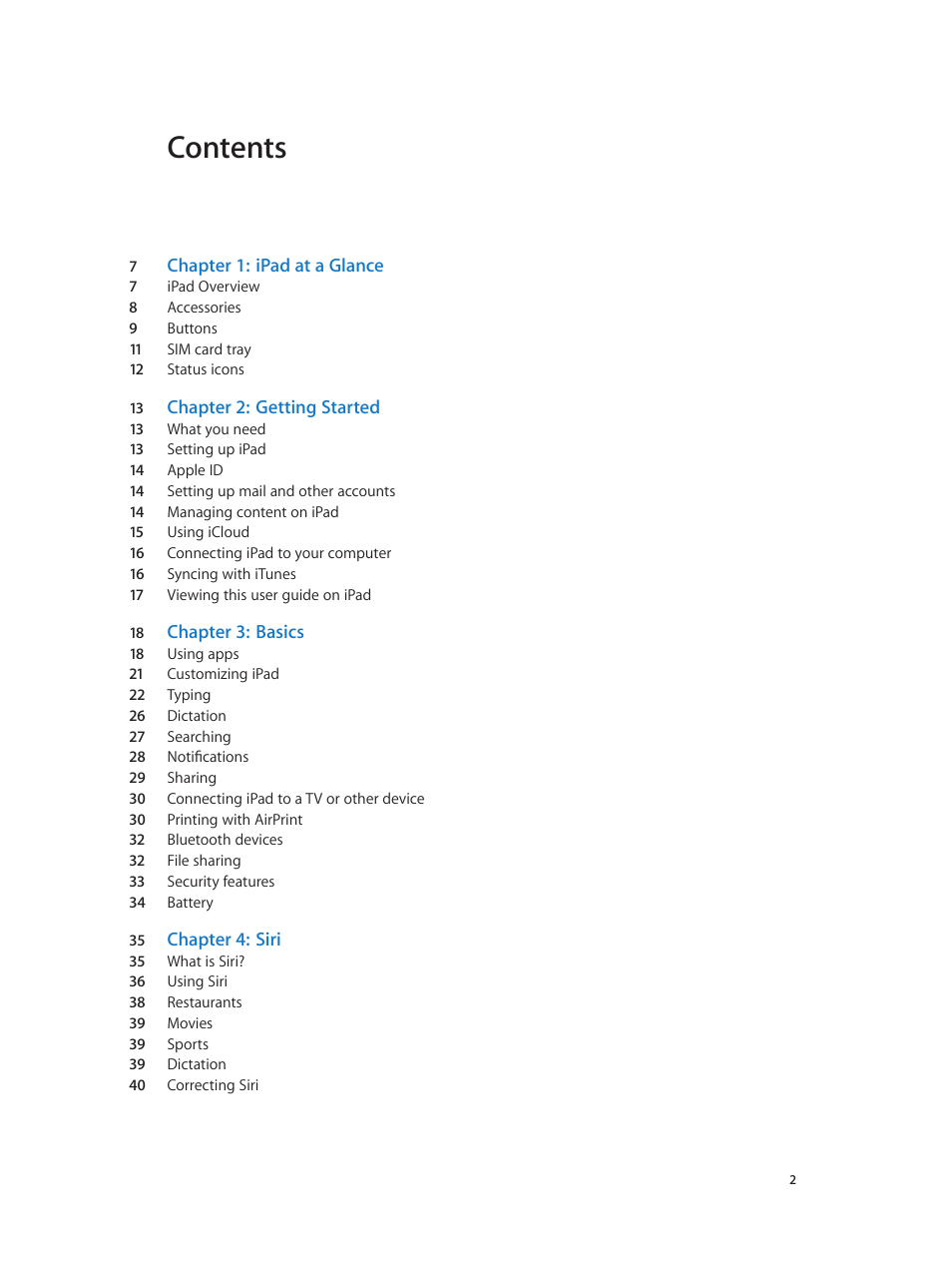 Apple iPad iOS 6.1 User Manual | Page 2 / 137