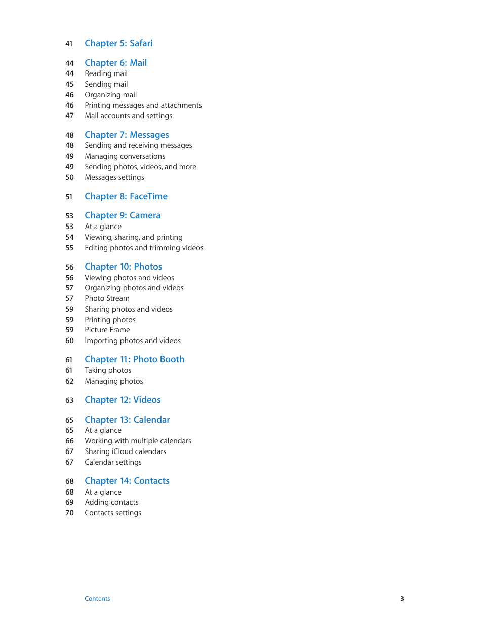 Apple iPad iOS 6.1 User Manual | Page 3 / 137