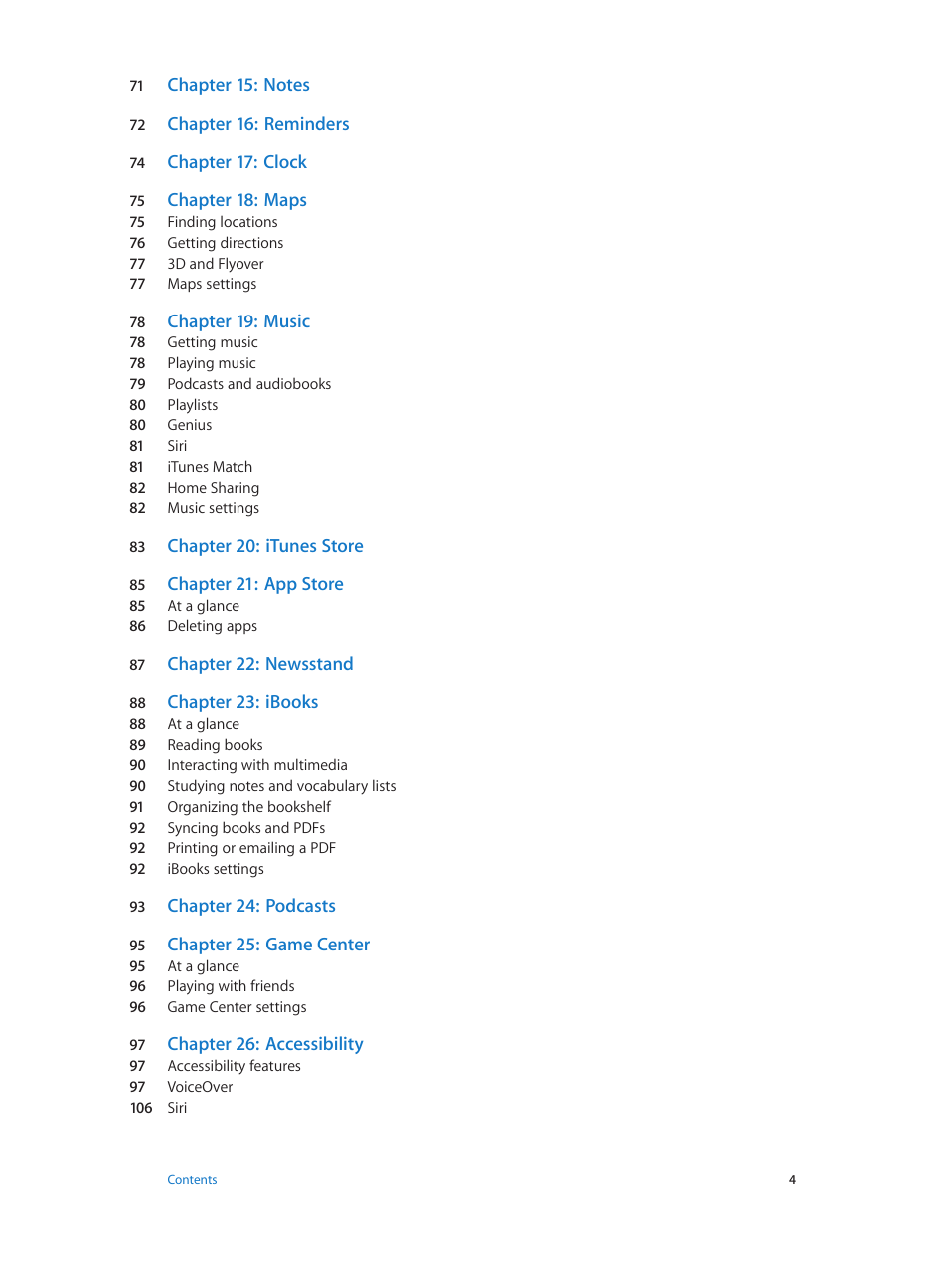 Apple iPad iOS 6.1 User Manual | Page 4 / 137