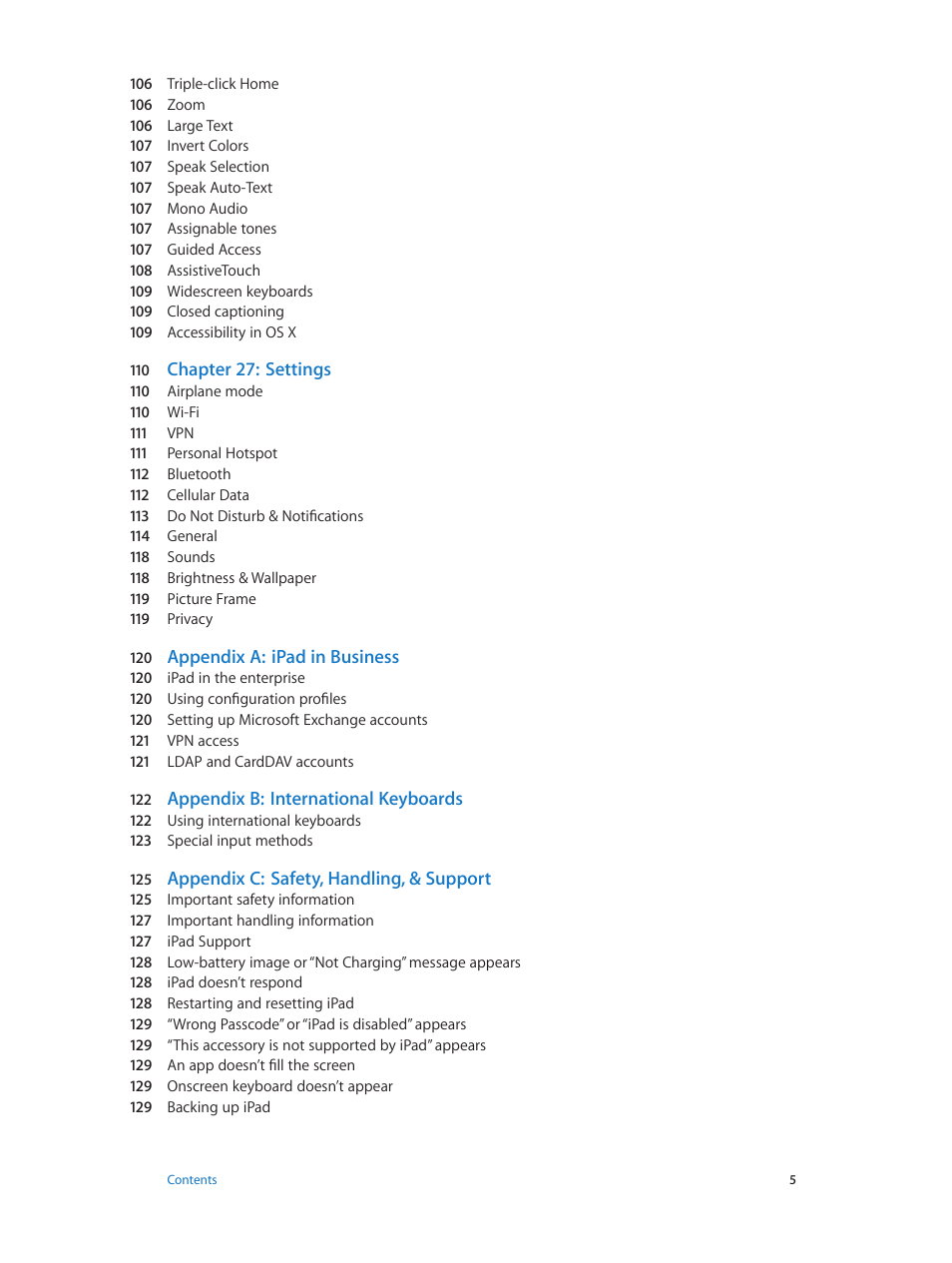 Apple iPad iOS 6.1 User Manual | Page 5 / 137