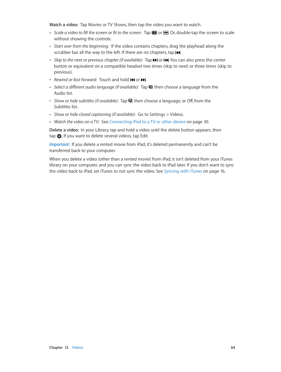 Apple iPad iOS 6.1 User Manual | Page 64 / 137