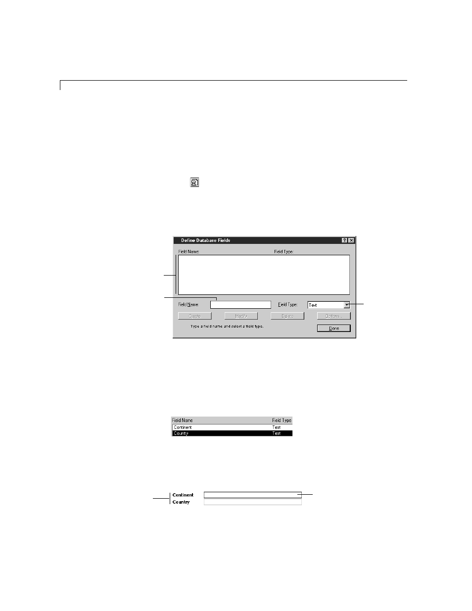 Example: creating a simple database | Apple AppleWorks 5 : Windows 95/NT 4.0 User Manual | Page 172 / 267