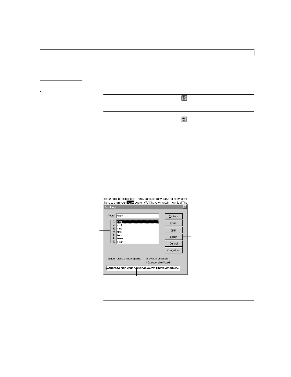 Checking your spelling | Apple AppleWorks 5 : Windows 95/NT 4.0 User Manual | Page 93 / 267