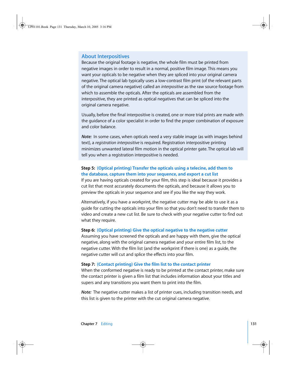 About interpositives | Apple Cinema Tools 3 User Manual | Page 131 / 235