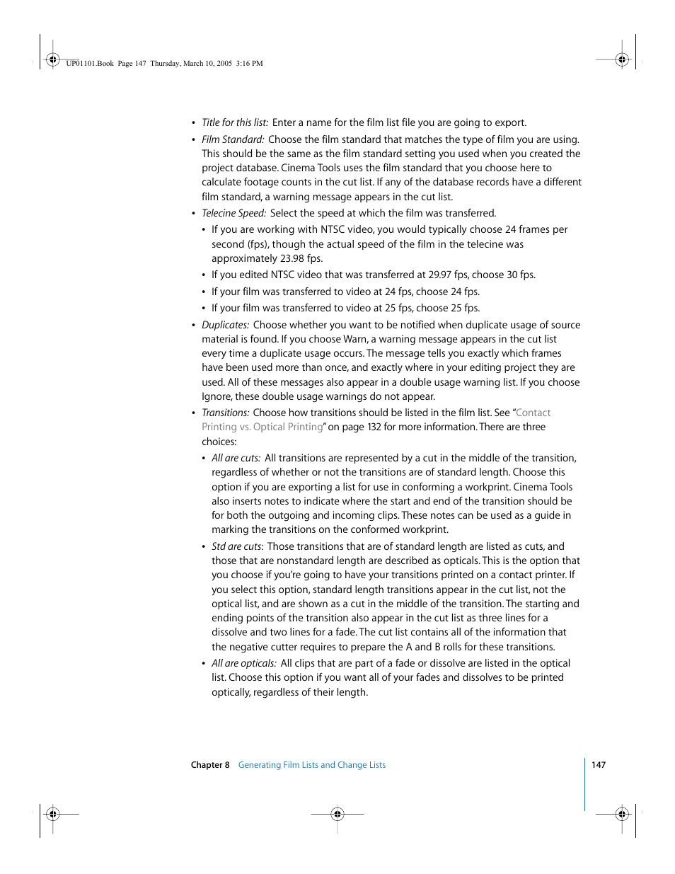 Apple Cinema Tools 3 User Manual | Page 147 / 235