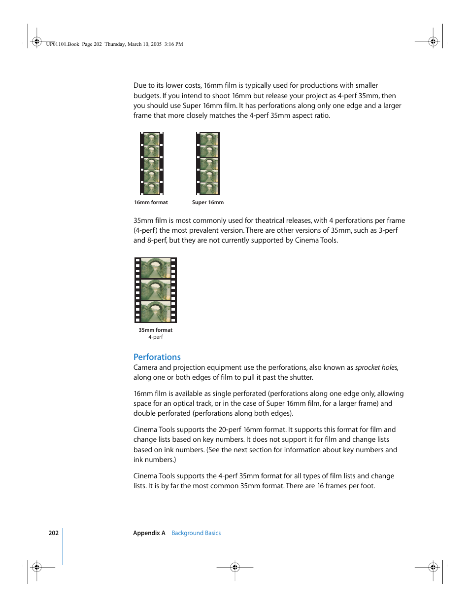 Perforations | Apple Cinema Tools 3 User Manual | Page 202 / 235