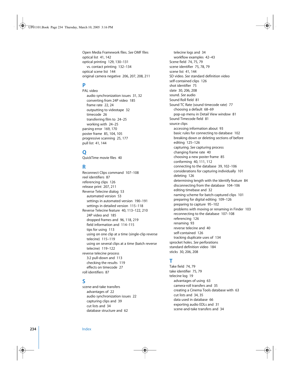 Apple Cinema Tools 3 User Manual | Page 234 / 235