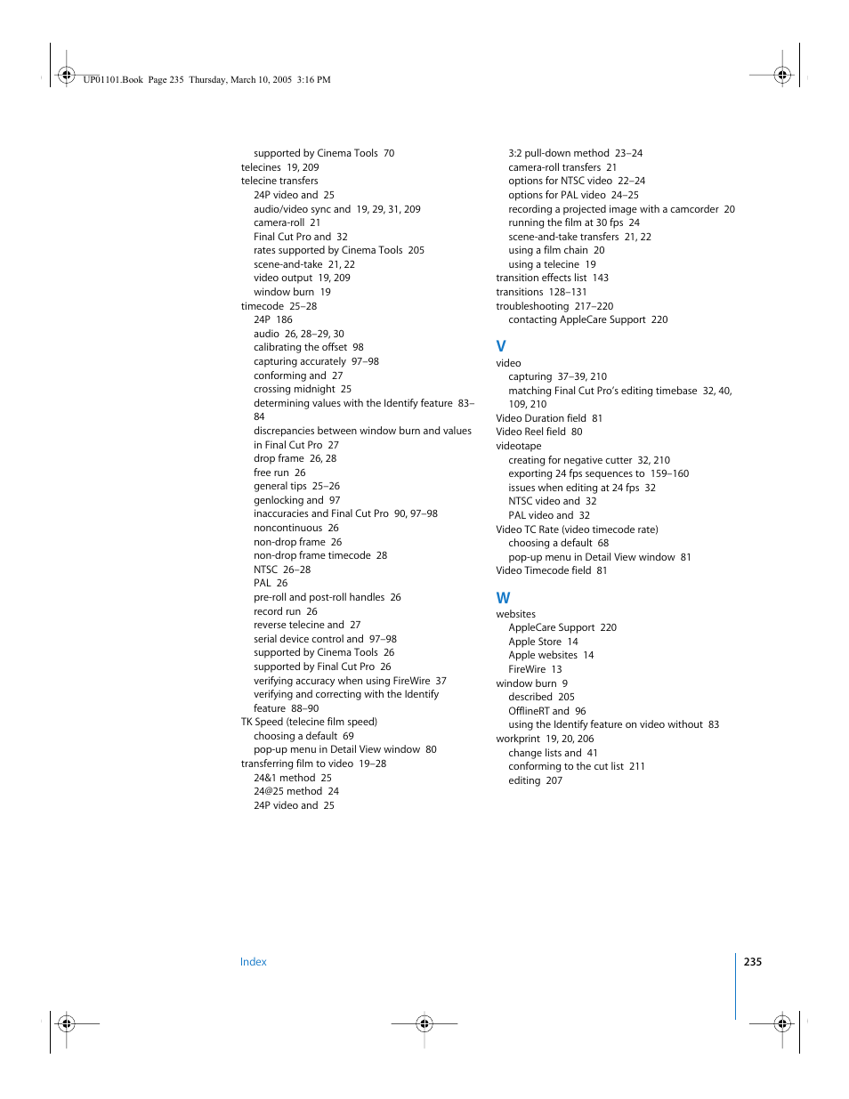 Apple Cinema Tools 3 User Manual | Page 235 / 235