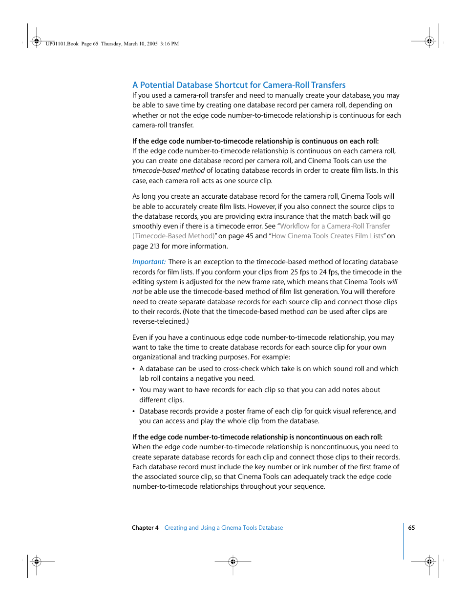 Apple Cinema Tools 3 User Manual | Page 65 / 235