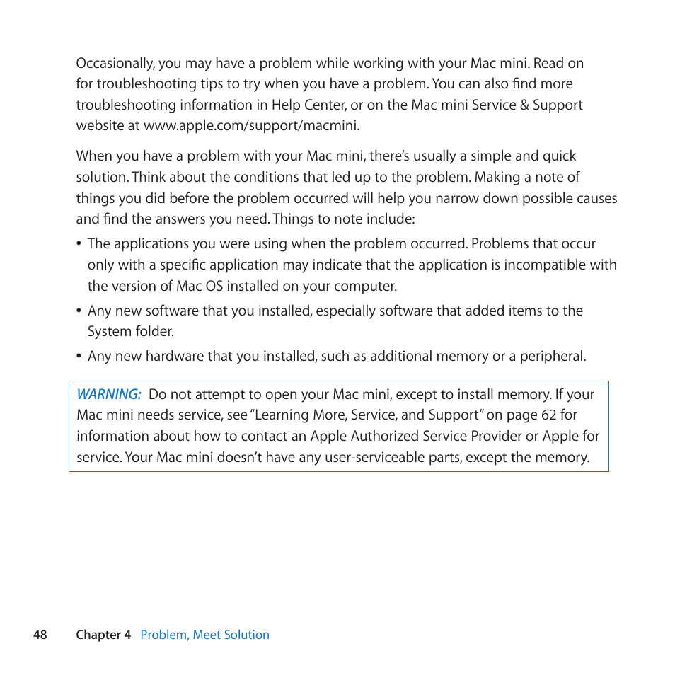 Apple Mac mini (Mid 2011) User Manual | Page 48 / 84
