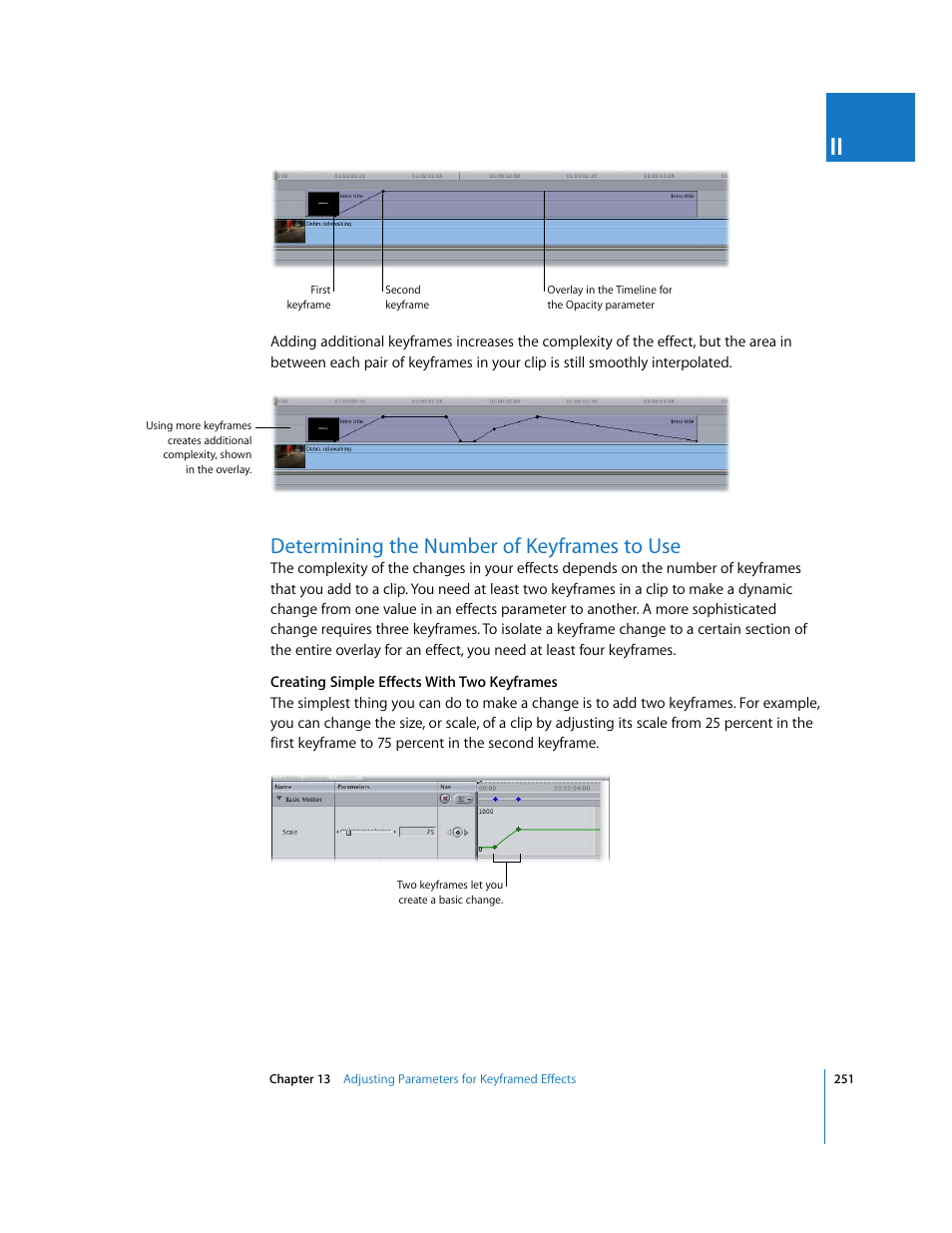 Determining the number of keyframes to use | Apple Final Cut Pro 5 User Manual | Page 1038 / 1868